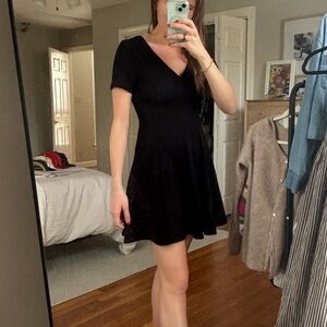 Anthropologie Black Mini Dress